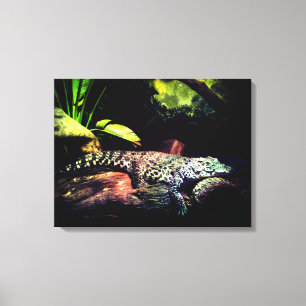 Impressão Em Tela Crocodilo