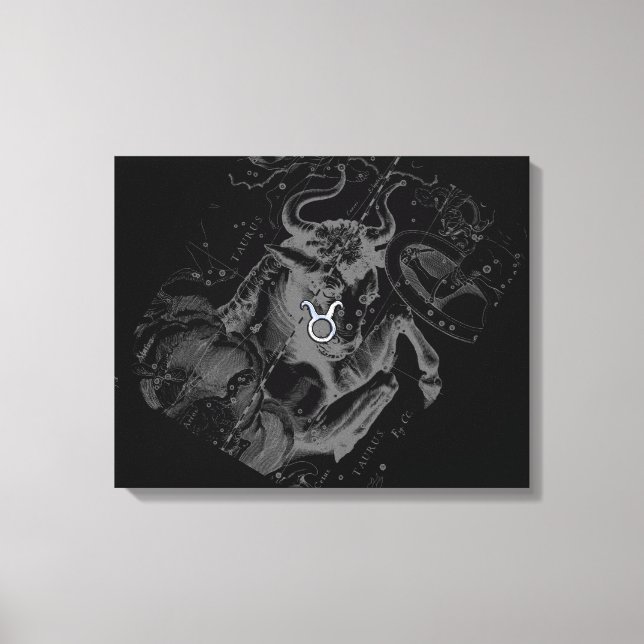 Impressão Em Tela Cromo como Taurus Zodiac Sinal em Hevélio (Frente)