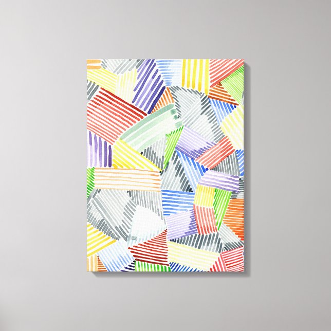 Impressão Em Tela Crosshatch Quilt I (Frente)