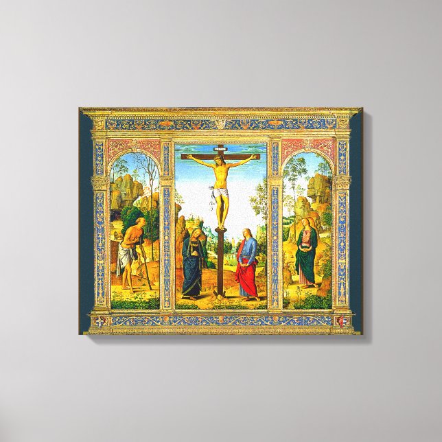 Impressão Em Tela Crucificação do Cristo (Frente)