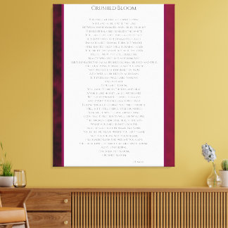 Impressão Em Tela Crushed Bloom