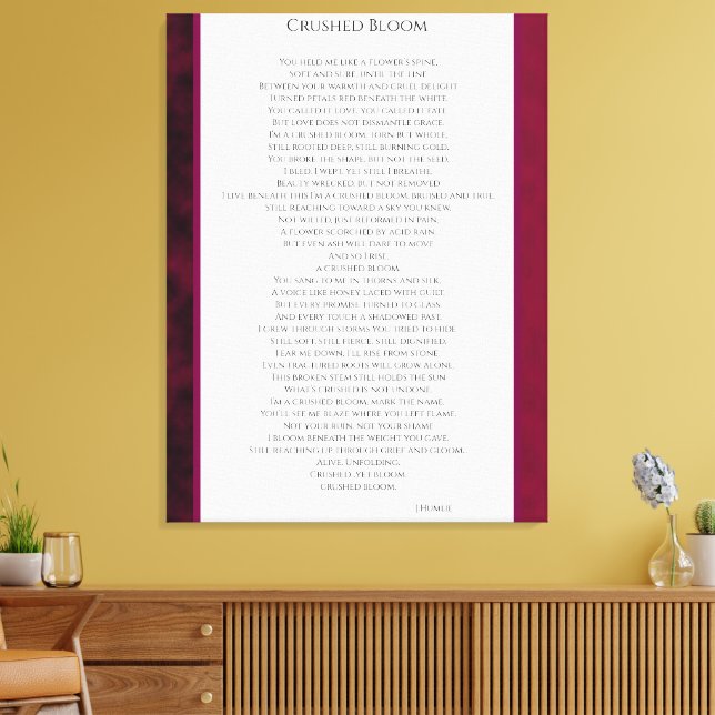 Impressão Em Tela Crushed Bloom (Insitu(Sala de estar))