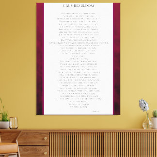 Impressão Em Tela Crushed Bloom