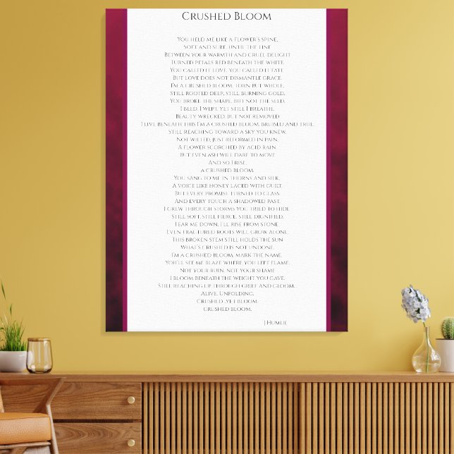 Impressão Em Tela Crushed Bloom (Insitu(Sala de estar))