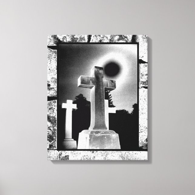 Impressão Em Tela Cruz de Lua (Frente)