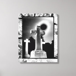 Impressão Em Tela Cruz do luar