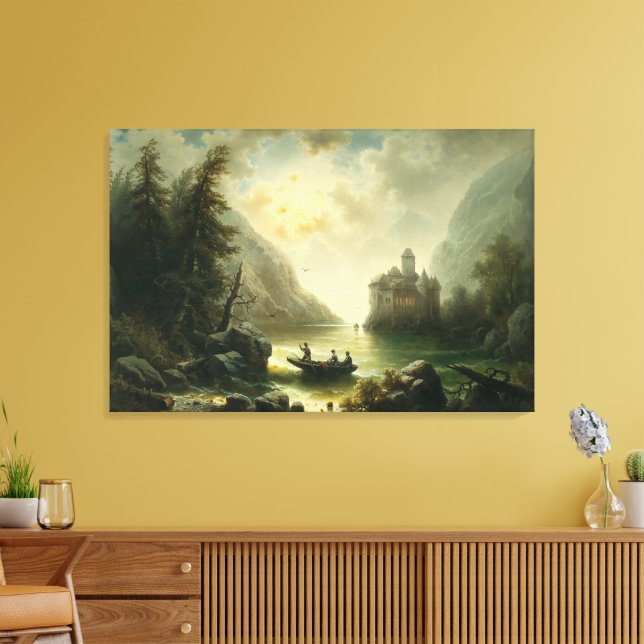 Impressão Em Tela Cruzando em uma Noite Luz - Albert Rieger (Insitu(Sala de estar))