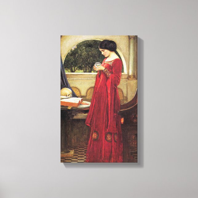 Impressão Em Tela Crystal Ball por John Waterhouse (Frente)