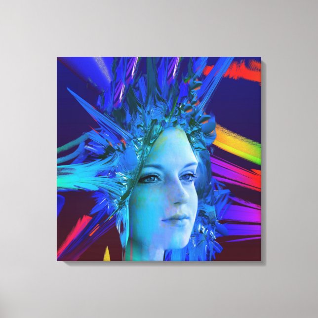 Impressão Em Tela Crystal do Espaço (Frente)