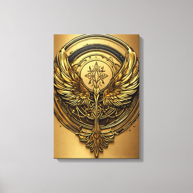 Impressão Em Tela Crystal Eagle in Flight – A Mesmerizing Symbol of  (Frente)