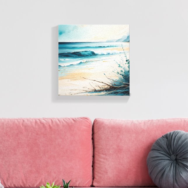 Impressão Em Tela Cuadro de playa (Insitu(Sala de estar))