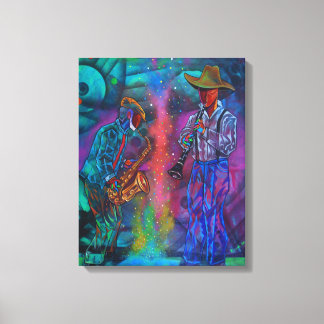 Impressão Em Tela Cubism Jazz Musicians