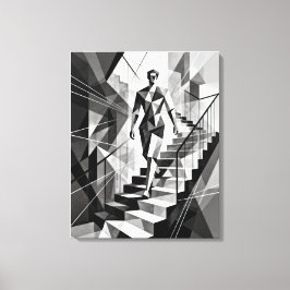 Impressão Em Tela Cubismo