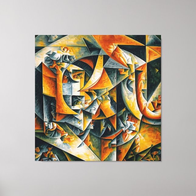 Impressão Em Tela cubismo paisagem 2 (Frente)