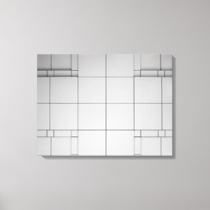 Impressão Em Tela Cubos abstrato