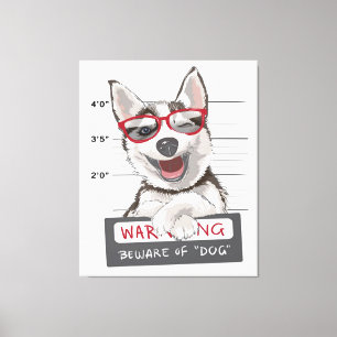 Impressão Em Tela Cuidado Com O Cão  Presentes Para Proprietário D
