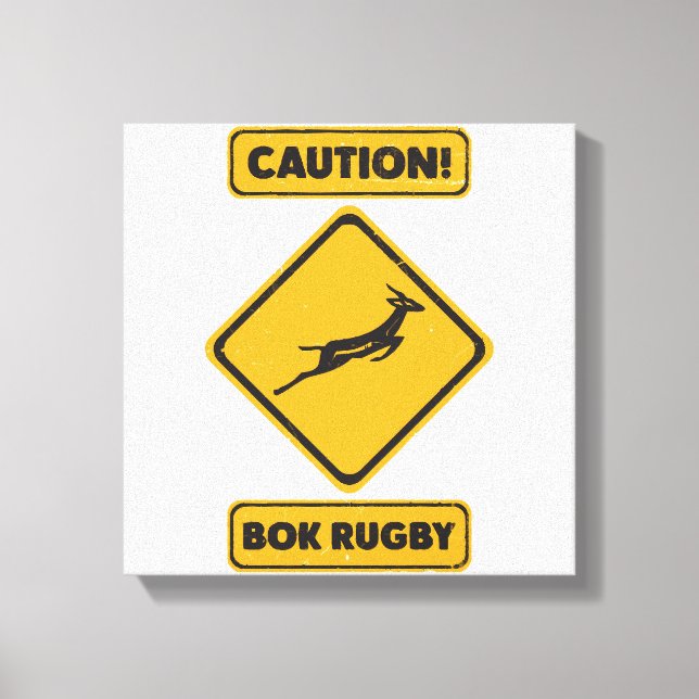 Impressão Em Tela Cuidado - SpringBoks Atravessando (Frente)