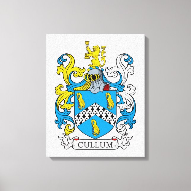Impressão Em Tela Cullum Family Crest (Frente)