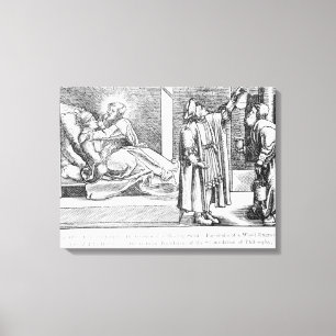 Impressão Em Tela Cura com a intercessão de uma cura