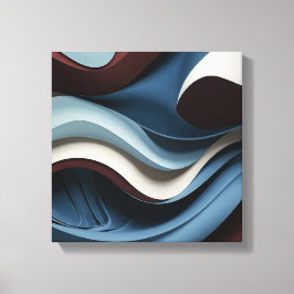 Impressão Em Tela Curvas Contemporâneas