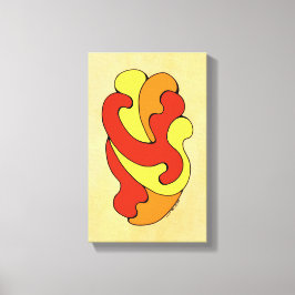 Impressão Em Tela Curvas de Embrasão (Amarelo, Vermelho, Laranja)