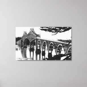 Impressão Em Tela Curvatura de PhotographNorth da ponte da baía dos
