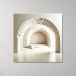 Impressão Em Tela Curved Upholstered Alcove
