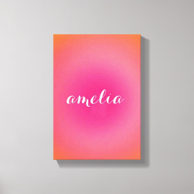 Impressão Em Tela Custom Name Wall Art – Bold Serif Monogram  (Frente)