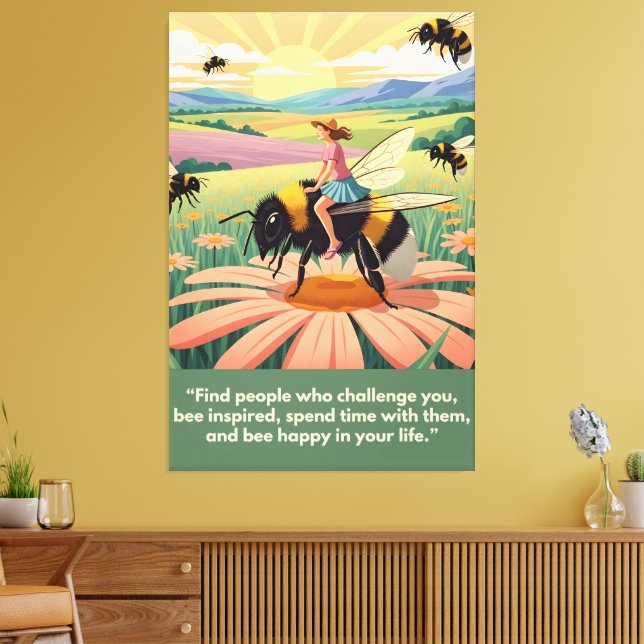 Impressão Em Tela Cute, WPA Motivational Quote (Insitu(Sala de estar))