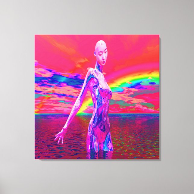 Impressão Em Tela Cyborg Mask (Frente)