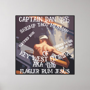 Impressão Em Tela Czar Capt Dan Camarão Taco Enchilada Jesus Alasca
