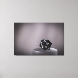 Impressão Em Tela D20 Preto