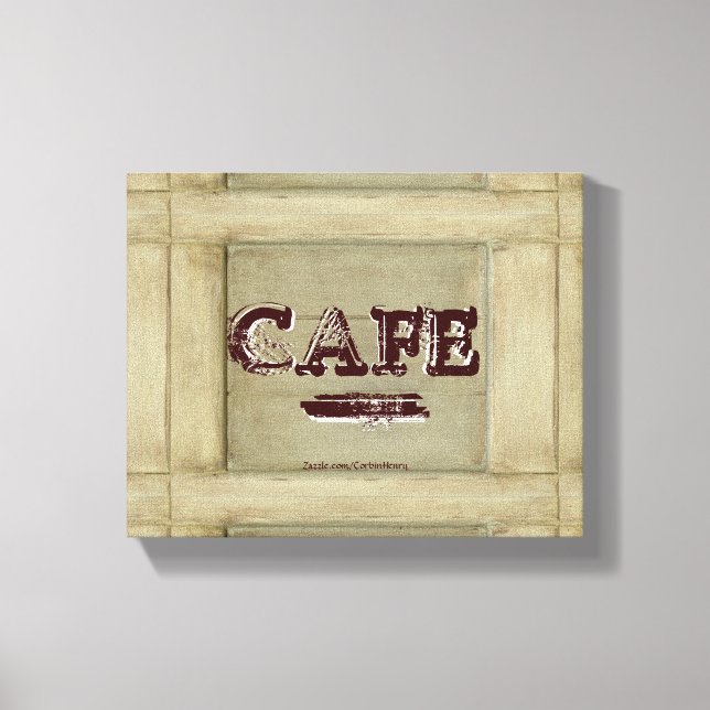 Impressão em Tela da Cozinha do Café Rústico - Pin (Frente)