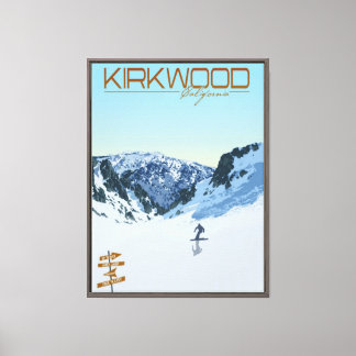 Impressão em tela da Estação de Esqui Kirkwood CA