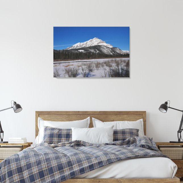 Impressão em tela da montanha Cascade Canadá (Insitu(Quarto))
