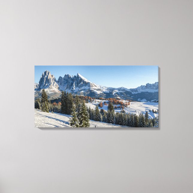 impressão em tela da paisagem de inverno do Alpe d (Frente)