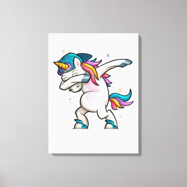 Impressão Em Tela Dabbing Unicorn (Frente)