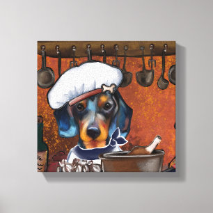 IMPRESSÃO EM TELA DACHSHUND