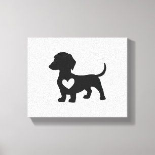 Impressão Em Tela Dachshund