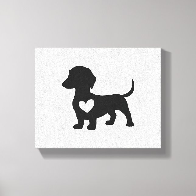 Impressão Em Tela Dachshund      (Frente)