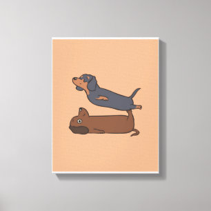 Impressão Em Tela Dachshund Dog Art Casa Decor