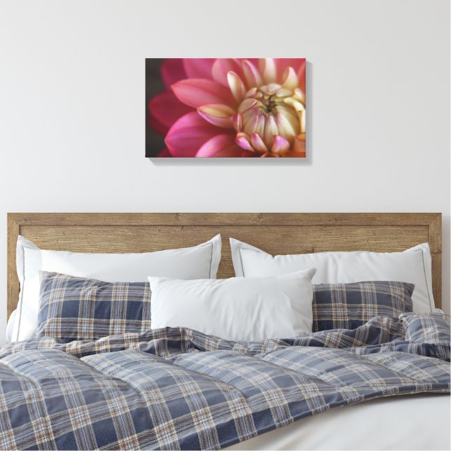 Impressão Em Tela Dahlia Rosa (Insitu(Quarto))