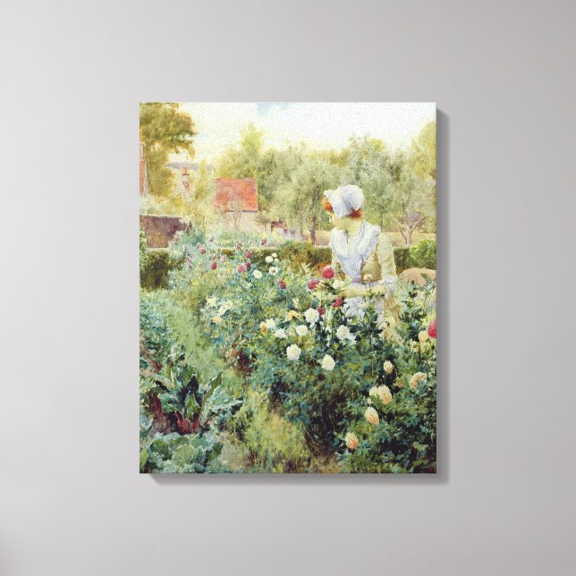 Impressão Em Tela Dahlias, 1896 (Frente)