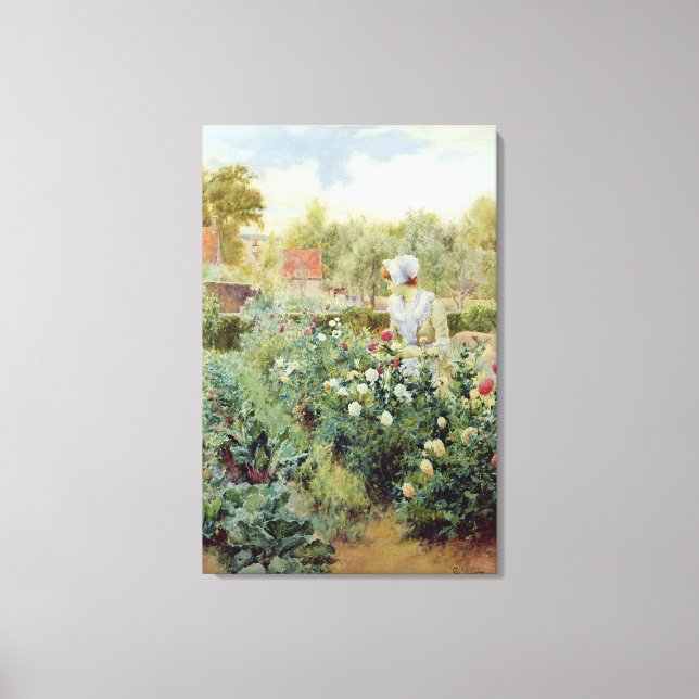 Impressão Em Tela Dahlias, 1896 (Frente)