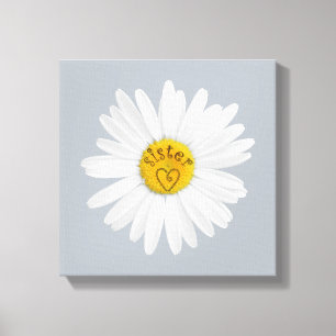 Impressão Em Tela Daisy Flower For Sister Art Customize Background