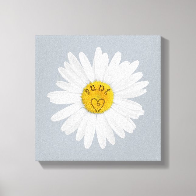 Impressão Em Tela Daisy Flower For Tunt Art Customize Background (Frente)