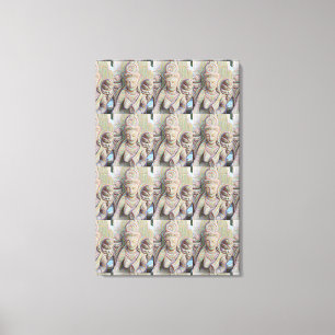 Impressão Em Tela Dakinis cinzelados pedra