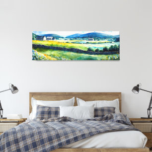 Impressão Em Tela "Dalehaven" Wide Landscape Yorkshire Dales Cena