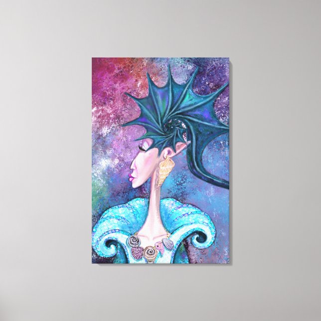 Impressão em Tela Dama da Concha - Pintura (Frente)