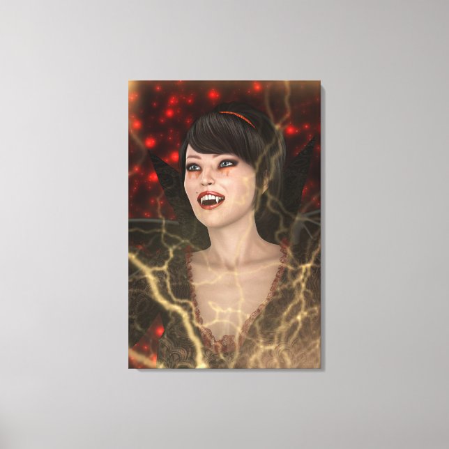 Impressão Em Tela Dama Vampira (Frente)